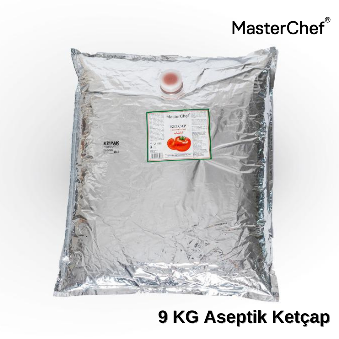 Masterchef 9 Kg Aseptik Ketçap  - 2 Adet Toplam 18 Kg