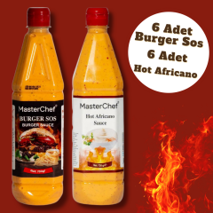 Masterchef 6 Adet Burger Sos ve 6 Adet Hot Africano Sos 730 GR