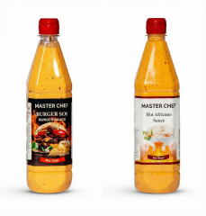 MASTER CHEF 6 Adet Burger Sos ve 6 Adet Hot Africano Sos 730 Gr