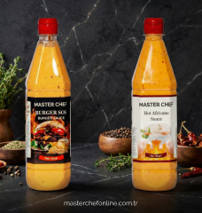 MASTER CHEF 6 Adet Burger Sos ve 6 Adet Hot Africano Sos 730 Gr