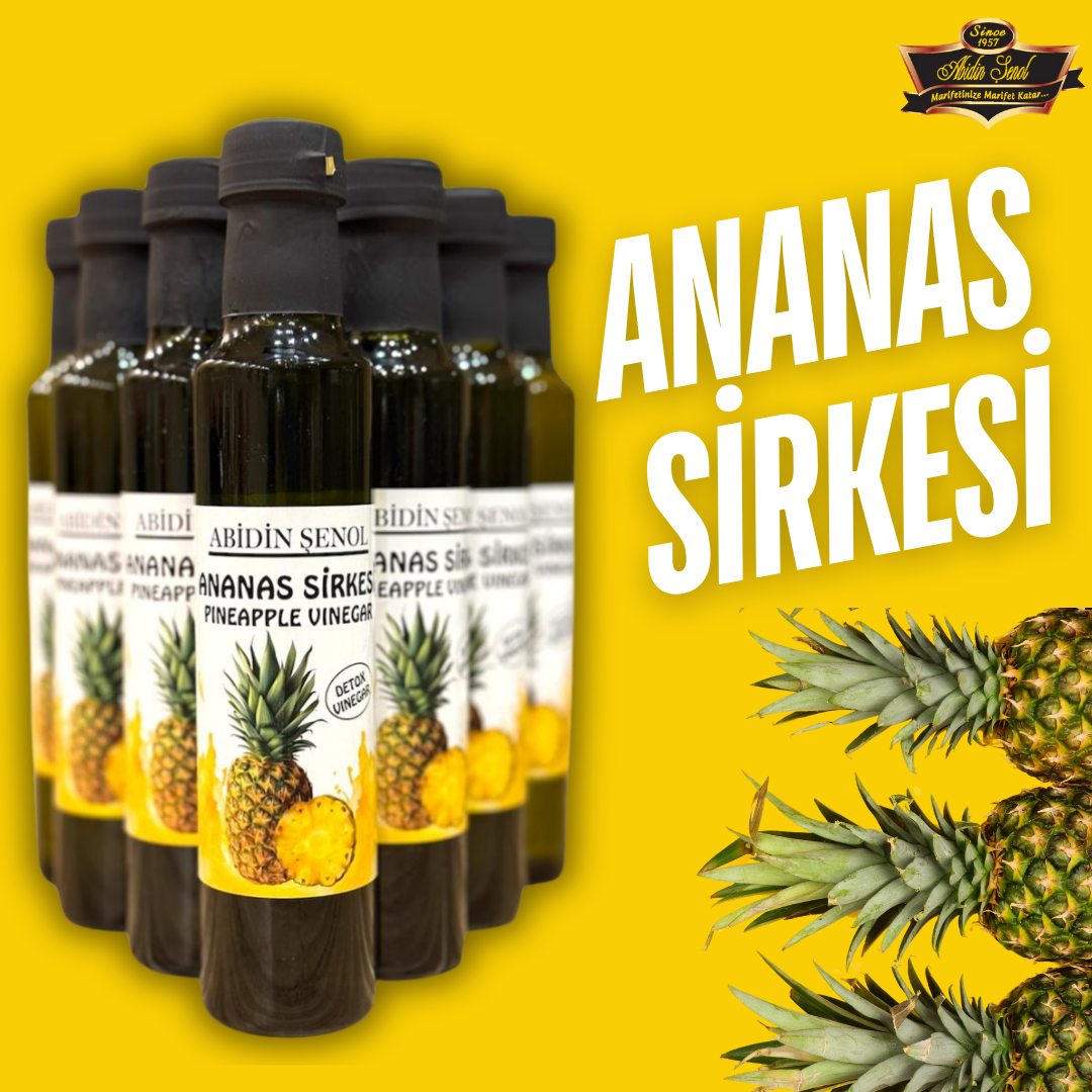 Abidin Şenol Ananas Sirkesi 250 ml 6 Adet