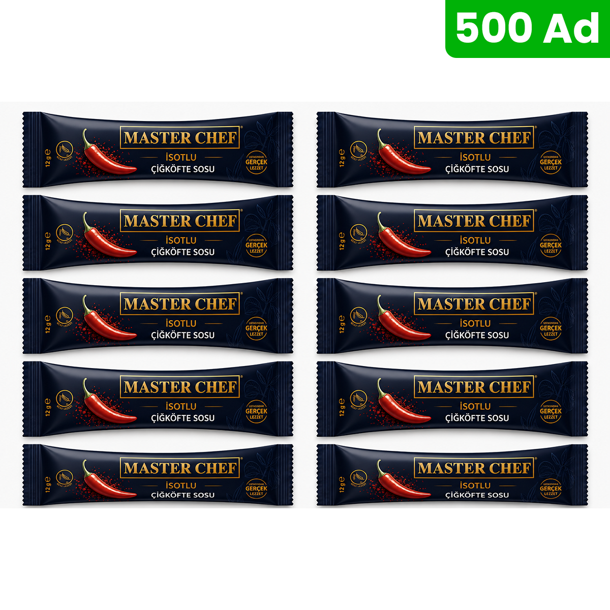 MASTER CHEF 12 gr İsotlu Çiğköfte Sosu 500 Adet