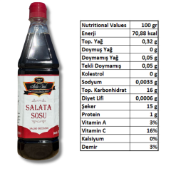 Abidin Şenol Salata Sosu 1000 Gr 12 Adet