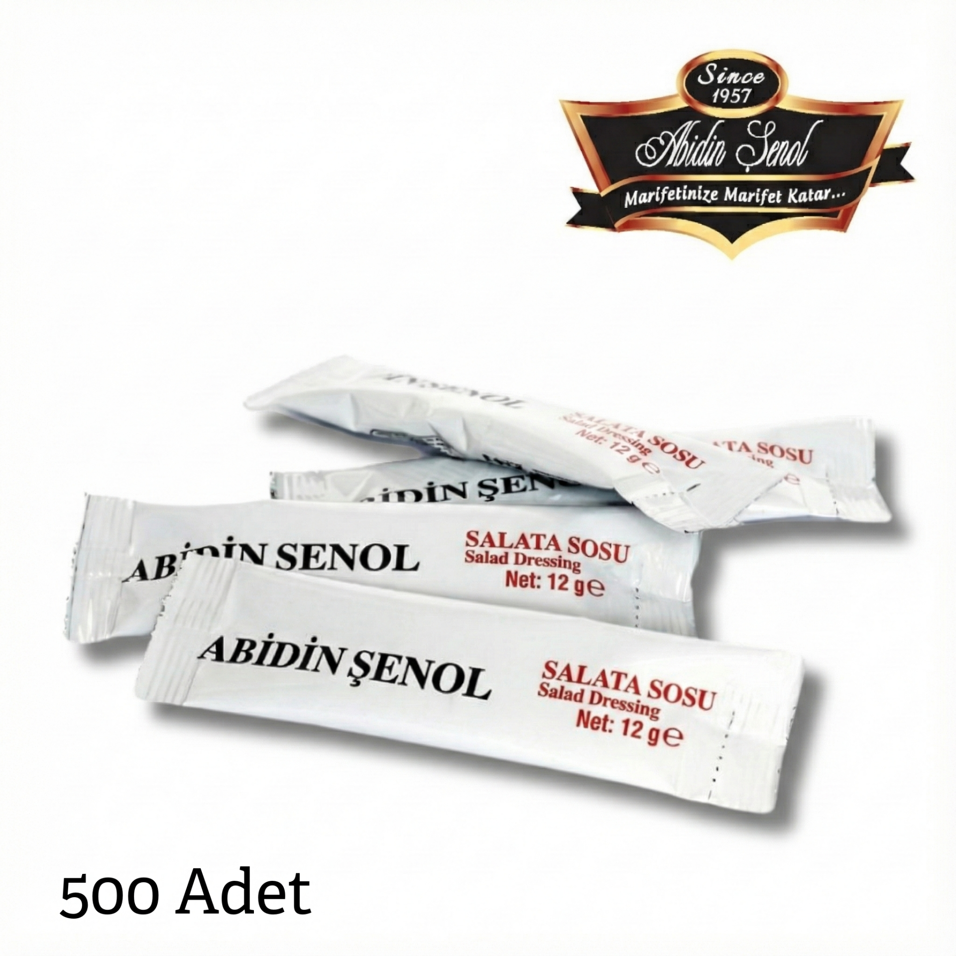 Abidin Şenol Salata Sosu 12 gr 500 Adet