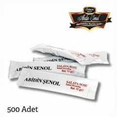 Abidin Şenol Salata Sosu 12 gr 500 Adet
