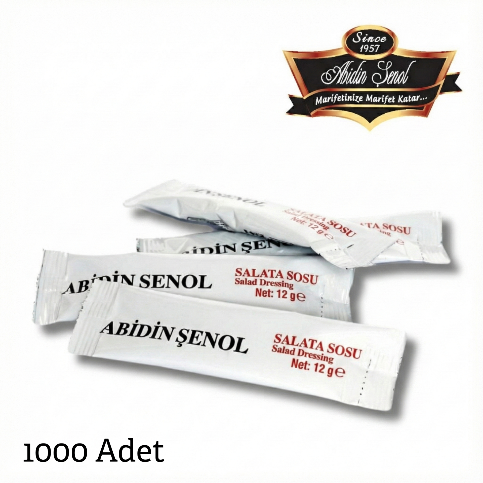Abidin Şenol Salata Sosu 12 gr 1.000 Adet