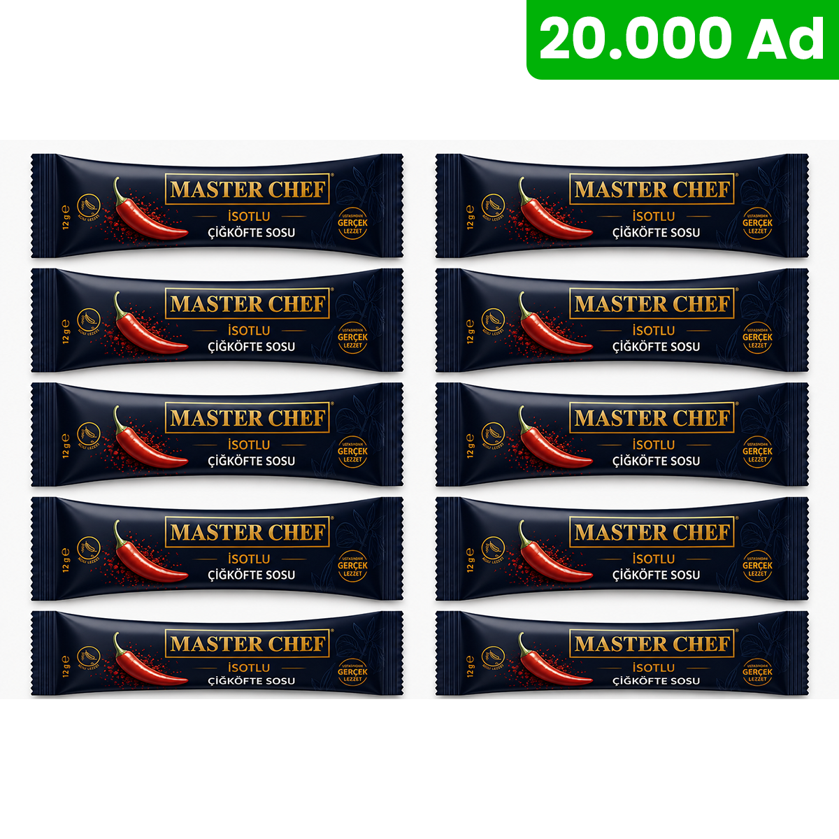MASTER CHEF 12 gr İsotlu Çiğköfte Sosu 20.000 Adet