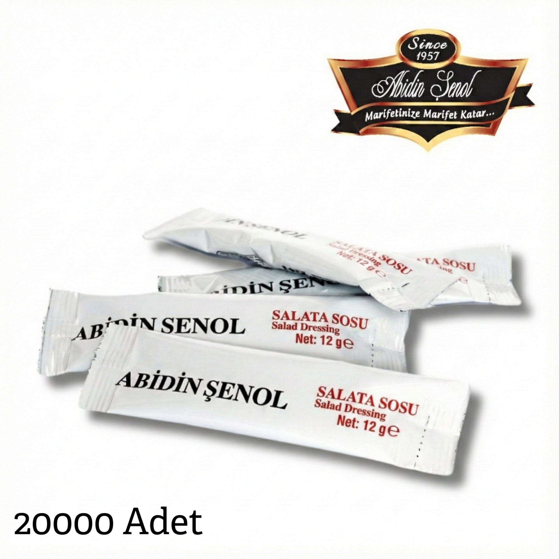 Abidin Şenol Salata Sosu 12 gr 20.000 Adet